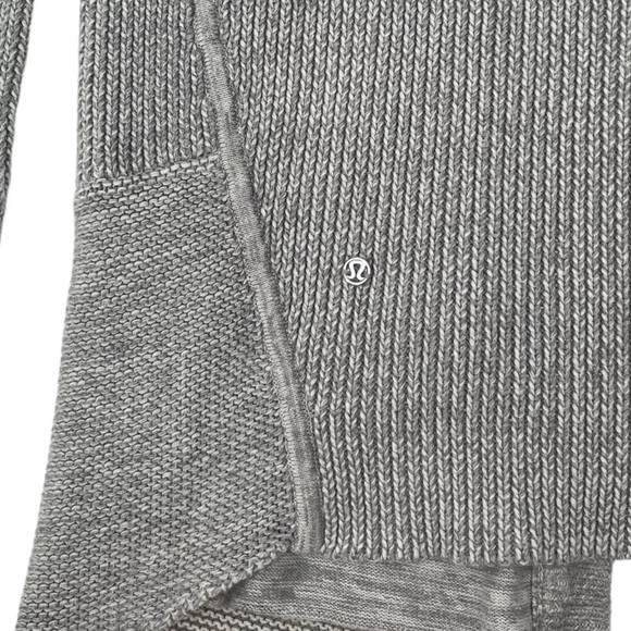 Lululemon Vestigan Heathered Grey Heathered Angel Wing Cashmere Blend Cardigan 8 - Picture 8 of 8